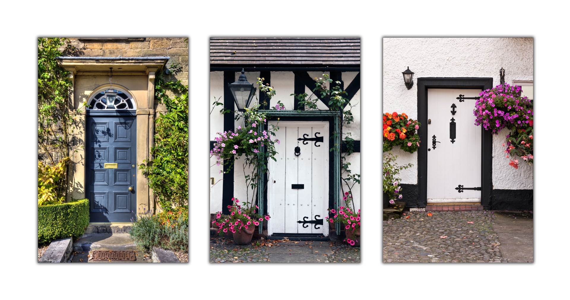 Ornate Front Door Triptych